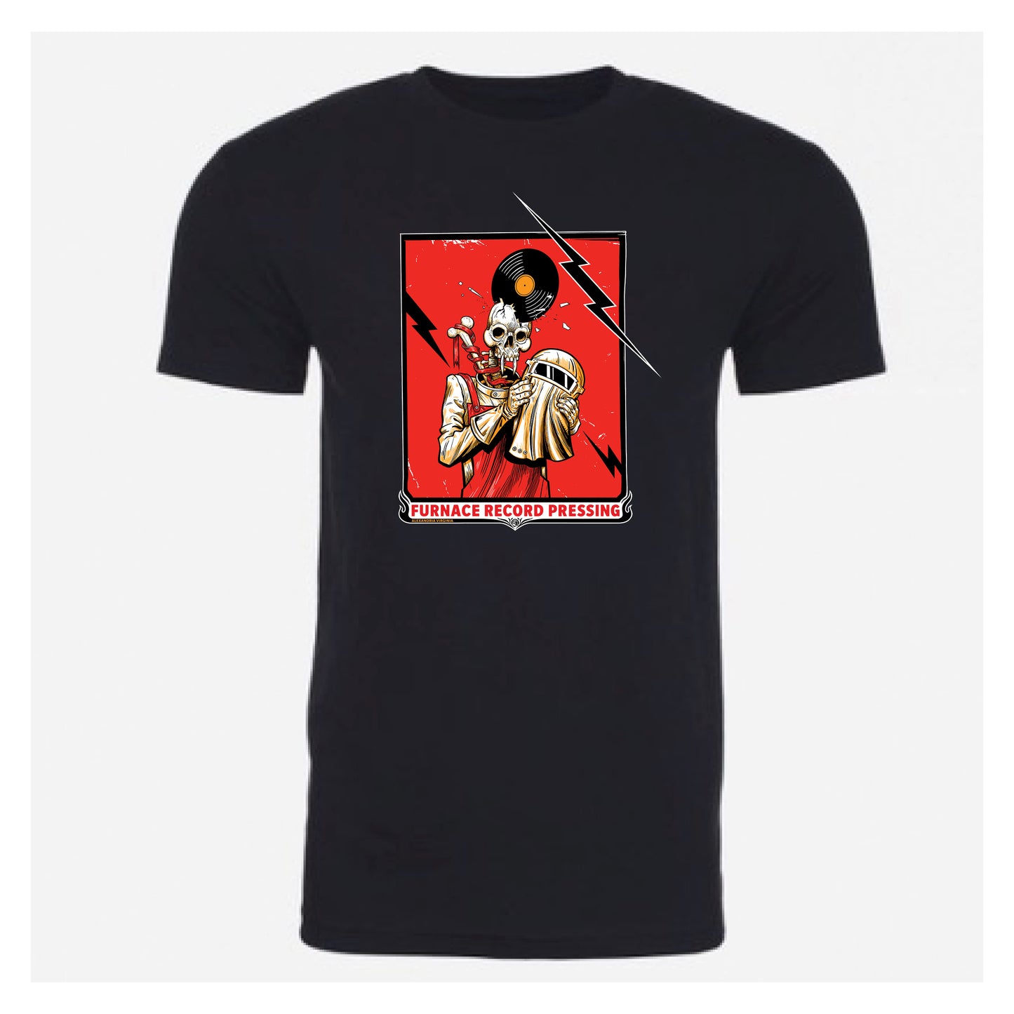 Furnace Record Pressing - Unveiled Skull T-Shirt