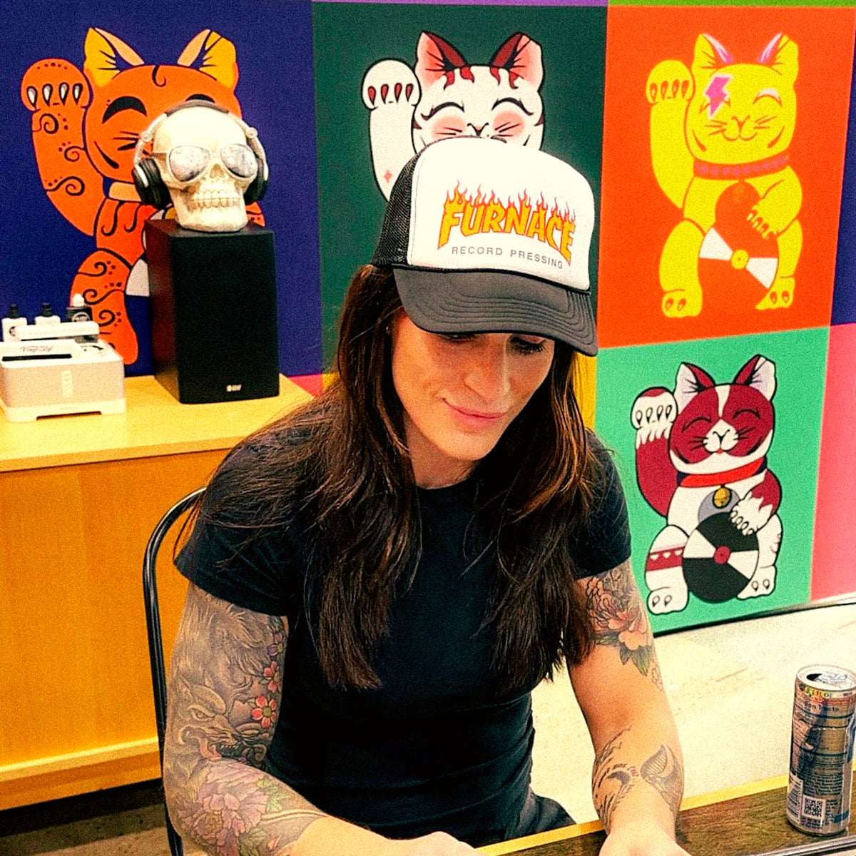 Flaming ‘Furnace’ Classic Foam Trucker Hat